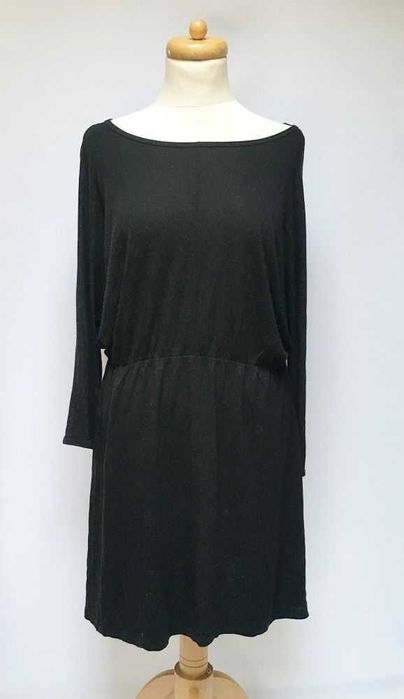 Sukienka Czarna H&M Basic L 40 Czerń Oversize