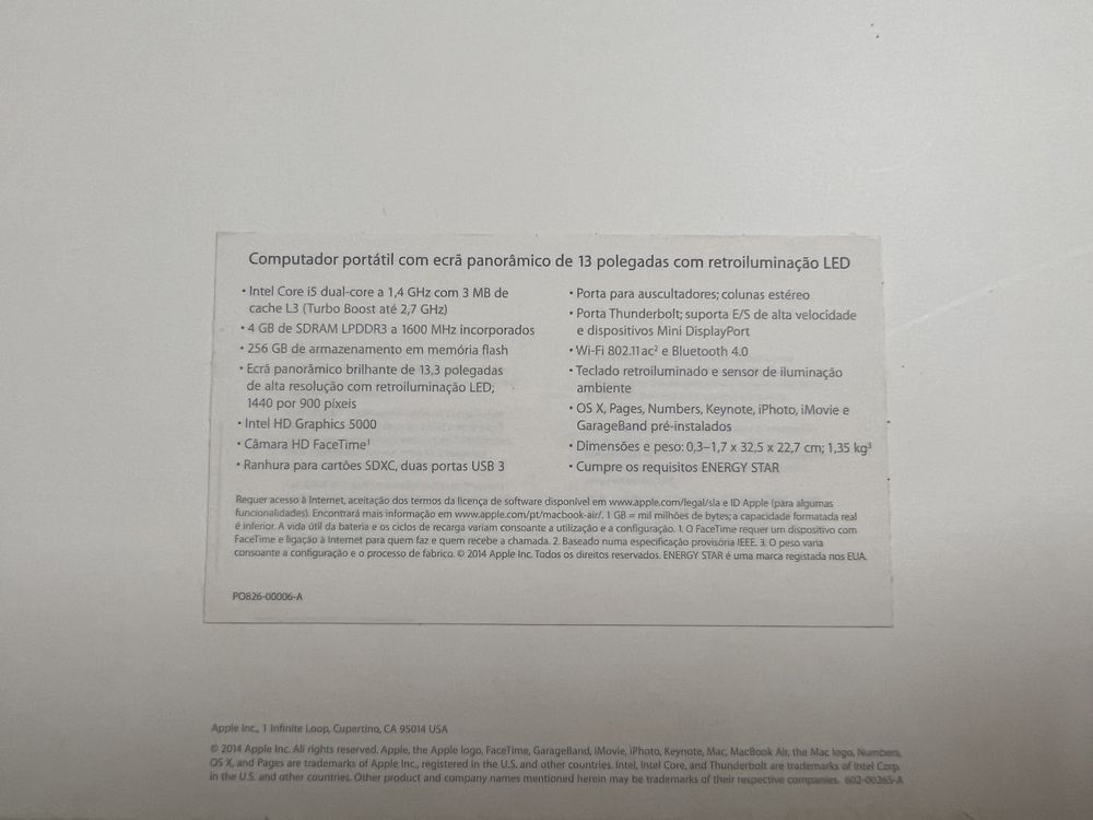 MacBook Air 13” A1466