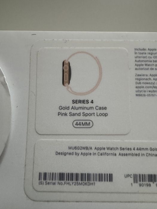 Apole Watch 4 Gold Aluminium Case 44mm