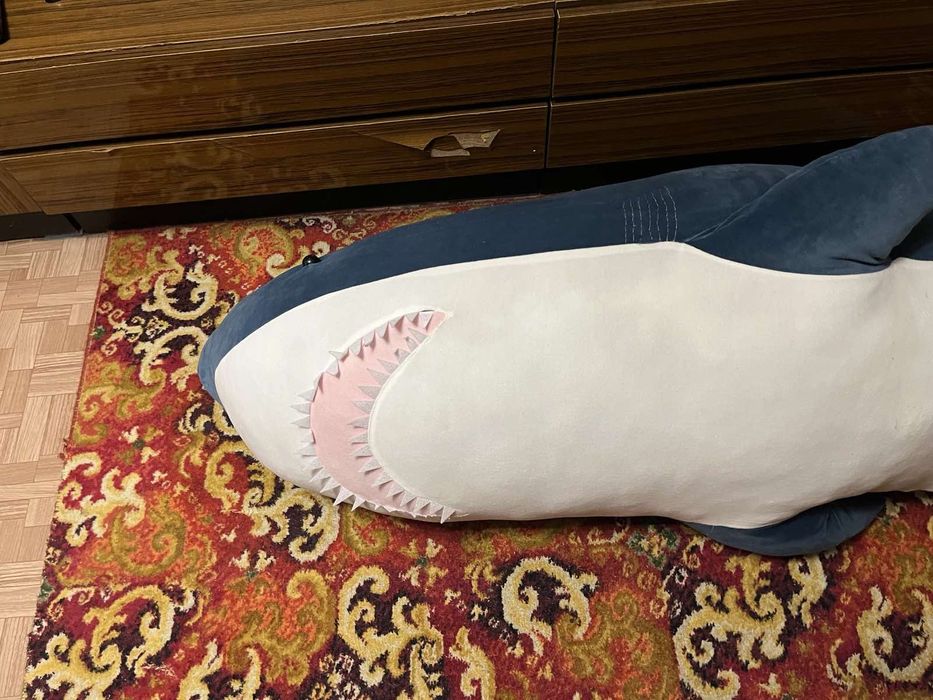 Мягкая игрушка-подушка акула 2м  IKEA