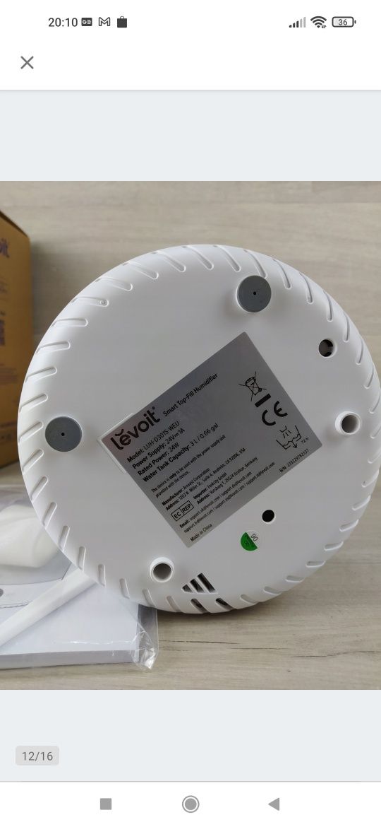 LEVOIT Dual 200S Smart Nawilżacz ultradźwiękowy 3L OUTLET

Powystawowy