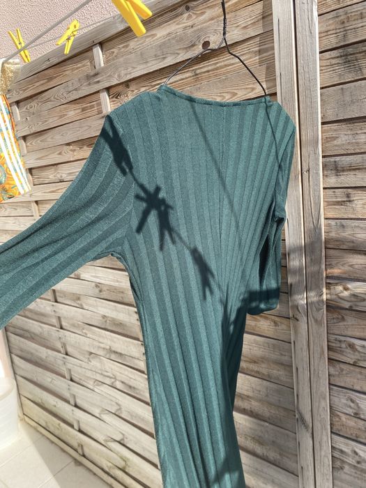 Vestido malha verde da Stradivarius