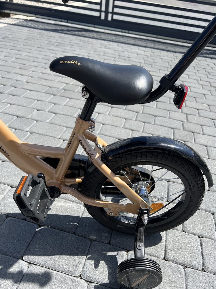 Rower dziecięcy tomabike platinum 14” złoty