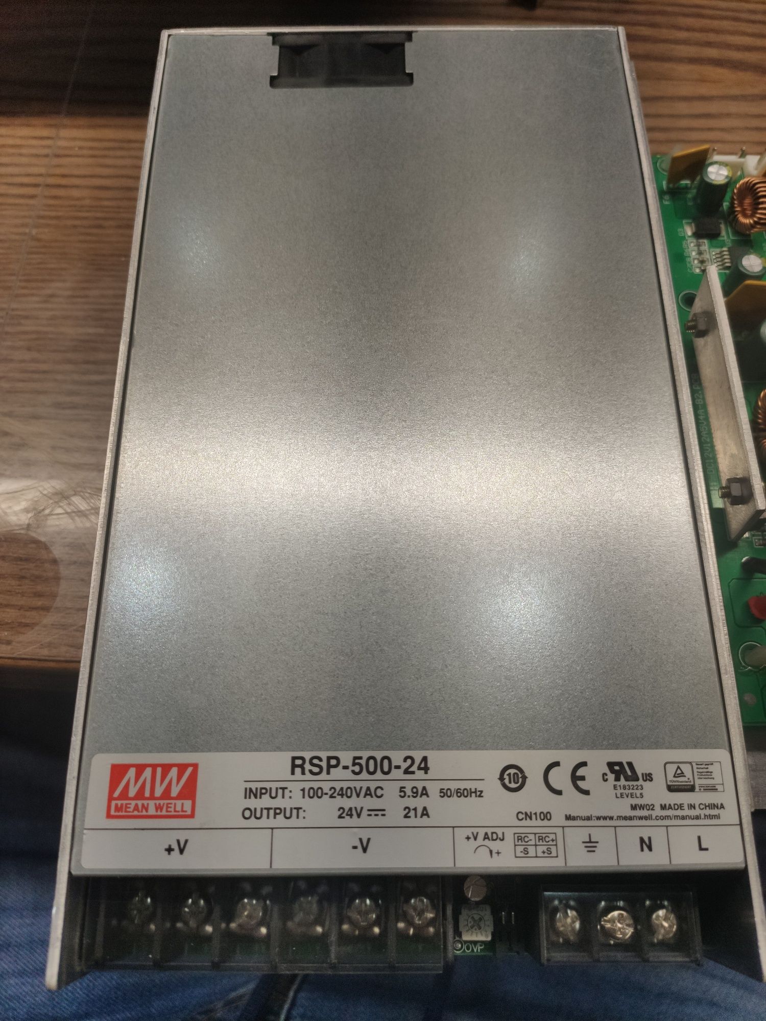 RSP-500-24 Zasilacz impulsowy 500W 24V 21A w pełni sprawny