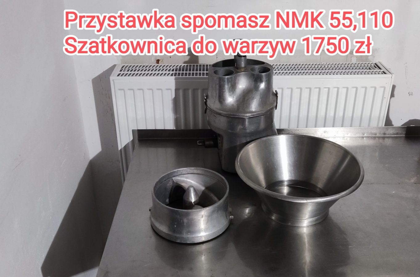 Przystawka spomasz nmk55, nmk110, szatkownica, wilk, maszyna do frytek