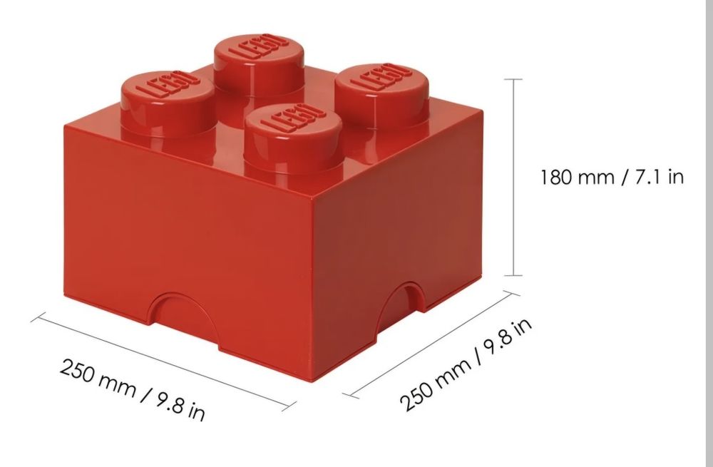 Lego Box Pojemnik, skrzynka, Klocek, pudełko do przechowywania
