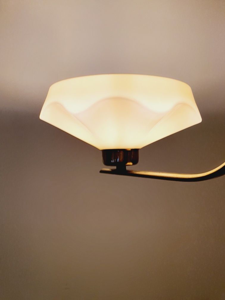 Dwupunktowy Żyrandol Art Deco