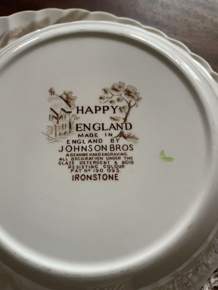 Serviço Inglês de jantar, porcelana