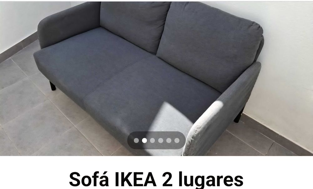 Sofá 2 lugares ikea - Novo custa: 139€ -> Vendo por 60 euros