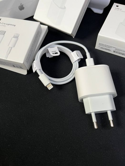 Оригінальна зарядка 20W для iPhone | Швидкий адаптер кабель Lighting