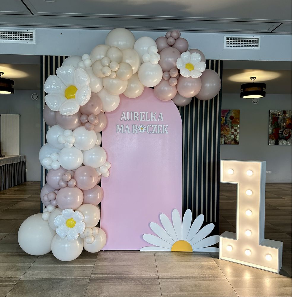 Ścianki balonowe ścianka dekoracyjna balony fotobudka 360