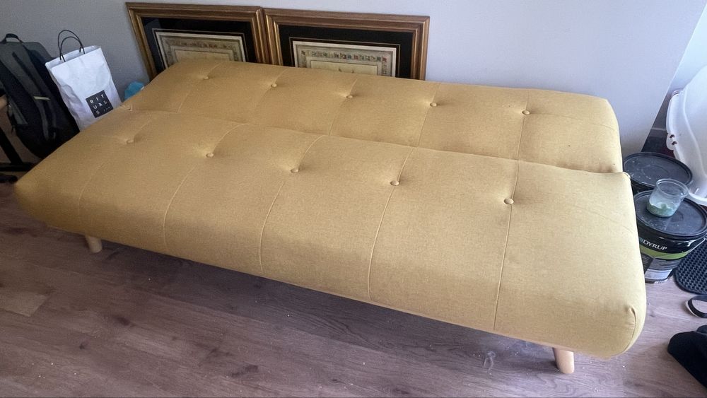 Sofa cama amarelo Sklum