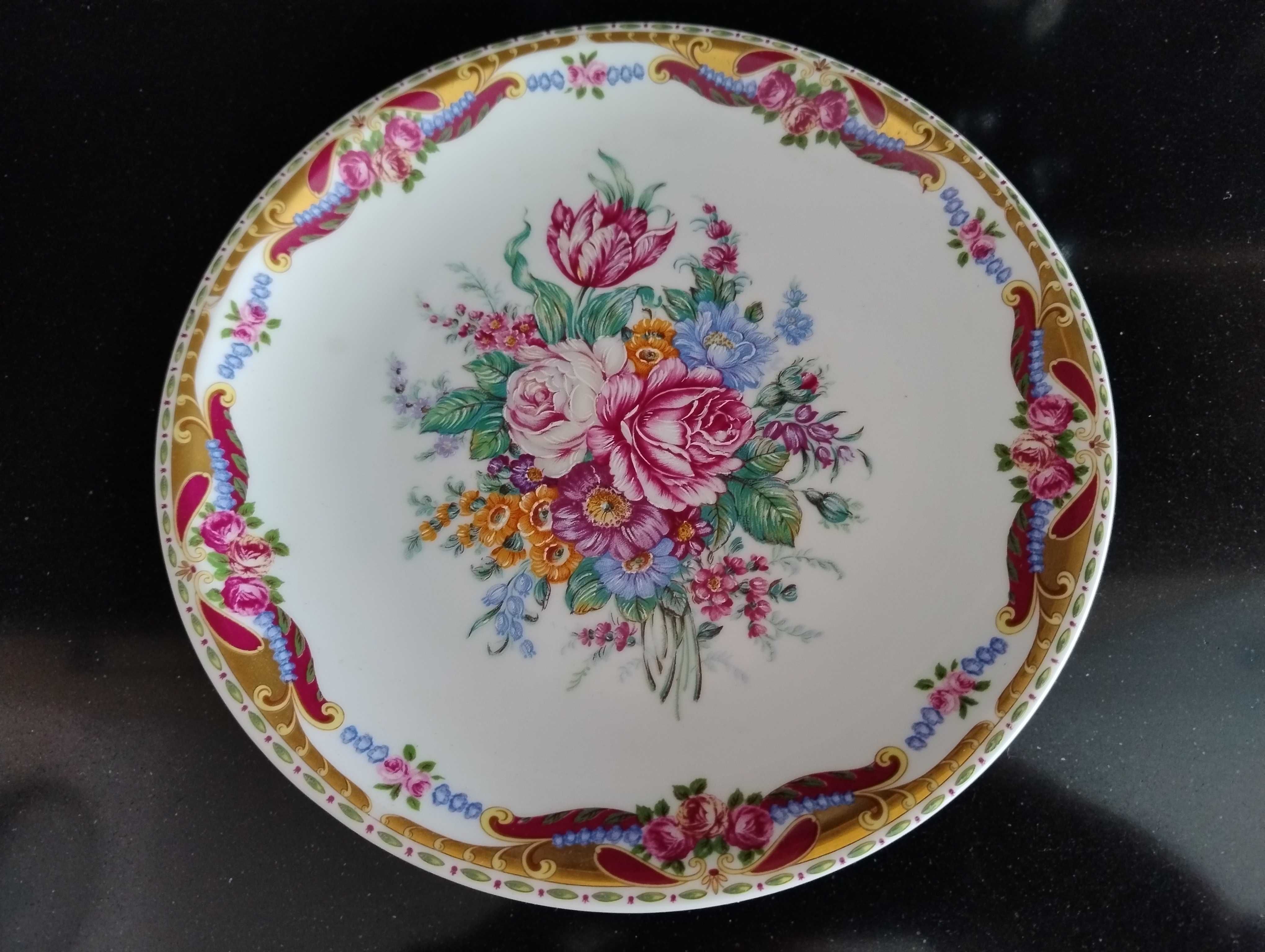 Conjunto Porcelana 2 Pratos Limoges + 2 Pratos Vizavi (tipo Limoges)