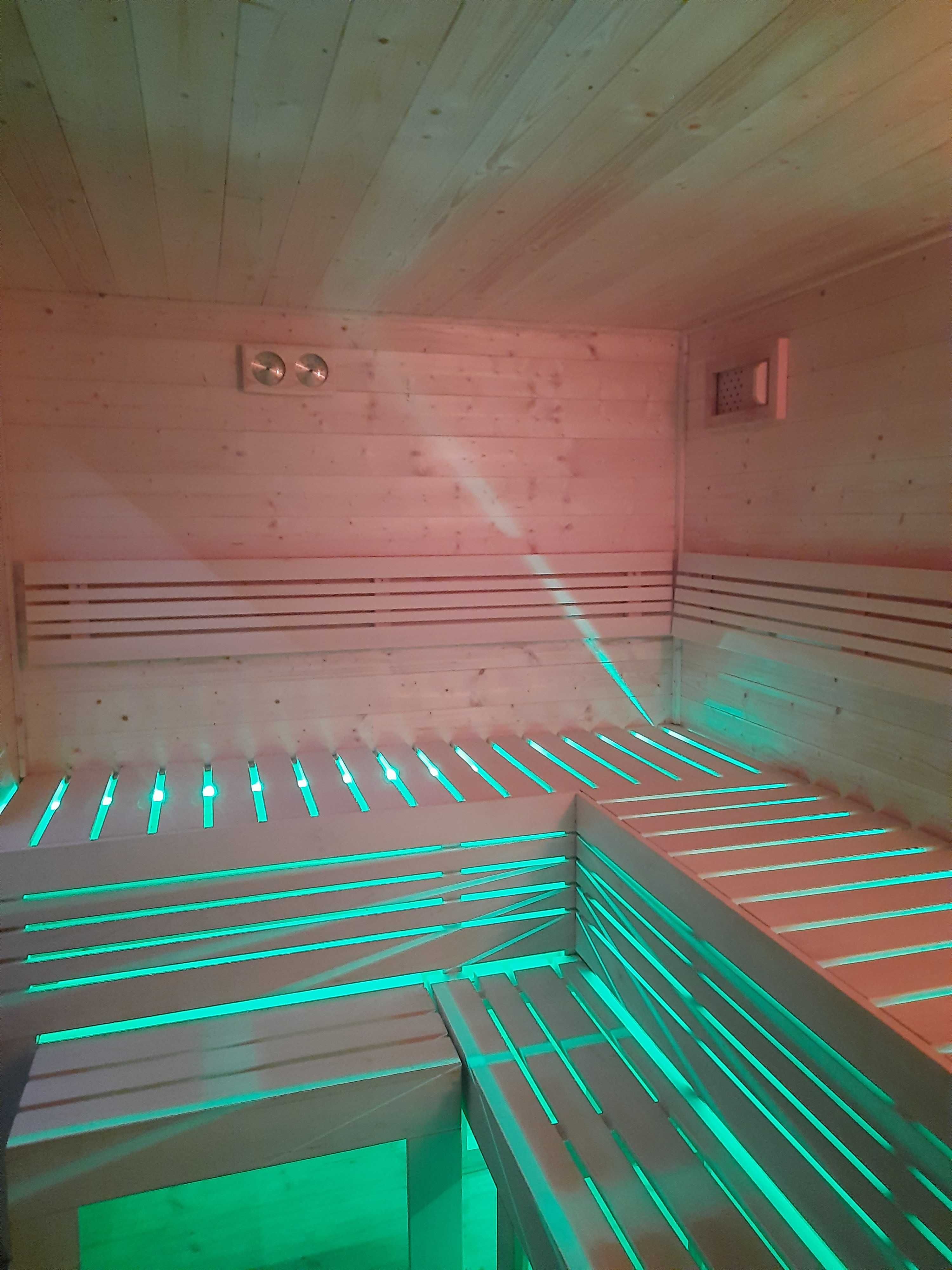 Sauna ogrodowa z przedsionkiem