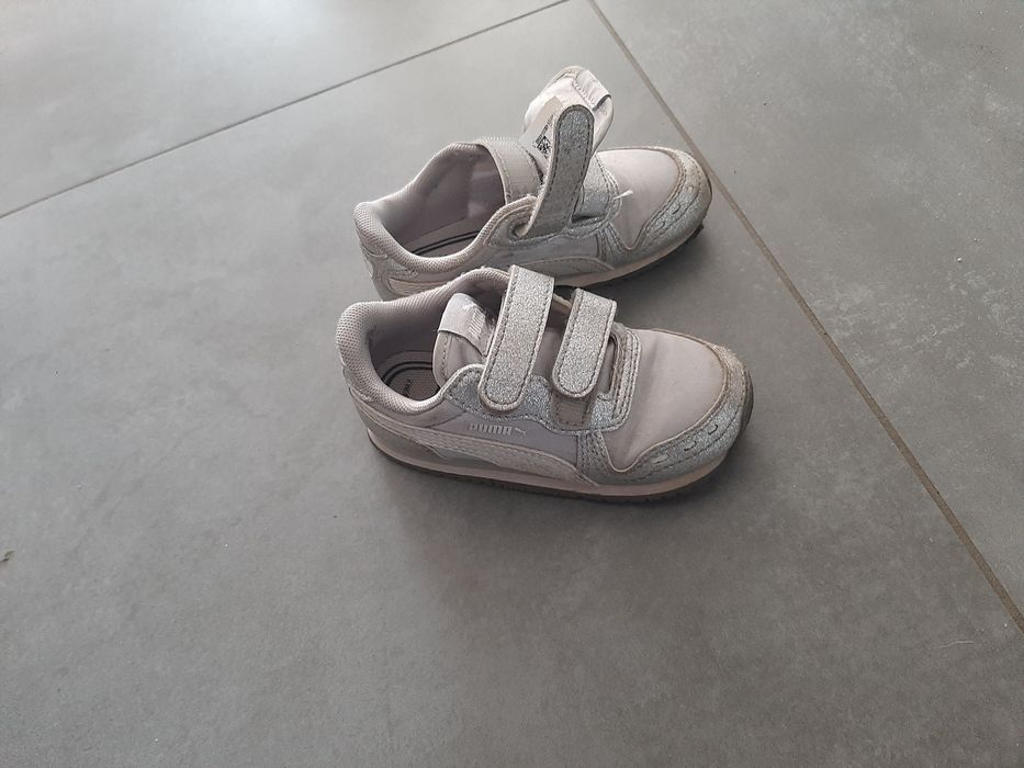 Buciki Puma r.26 STAN BDB srebrne adidasy