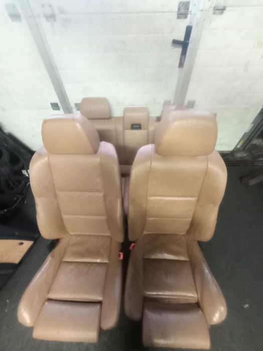 Bmw E61 lift fotele skórzane rude Mpakiet podgrzewane