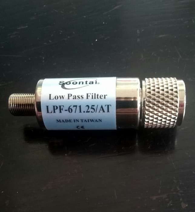 Low-pass filter to connect TV to optical fiber modem64585430634753121