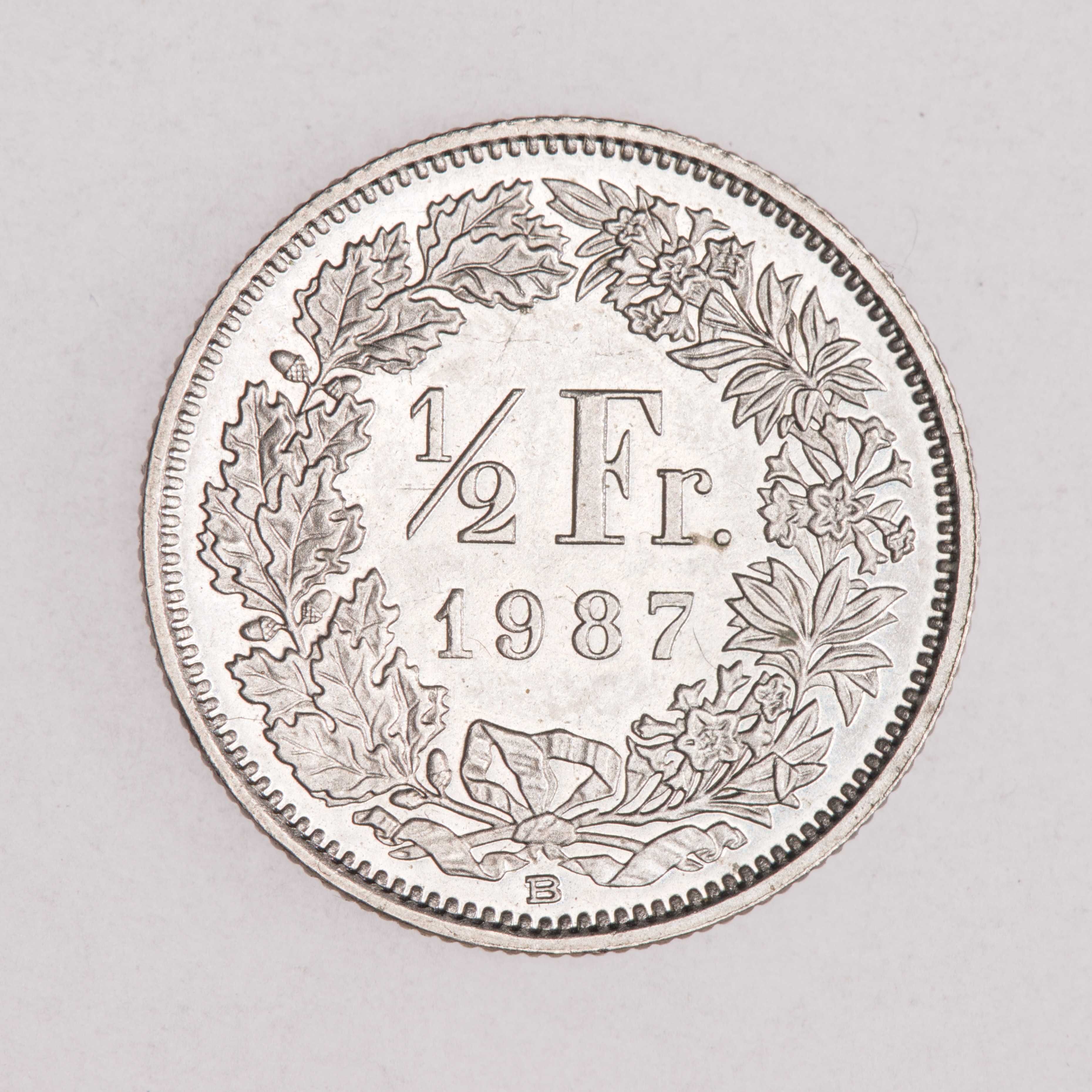 Szwajcaria - zestaw 4 monet 5, 10, 20 rappen 1/2 Fr
