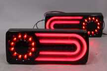 Lampy tył tylne MERCEDES W463 G-KLASA 90-12 LED BAR Smoke BLACK NEON