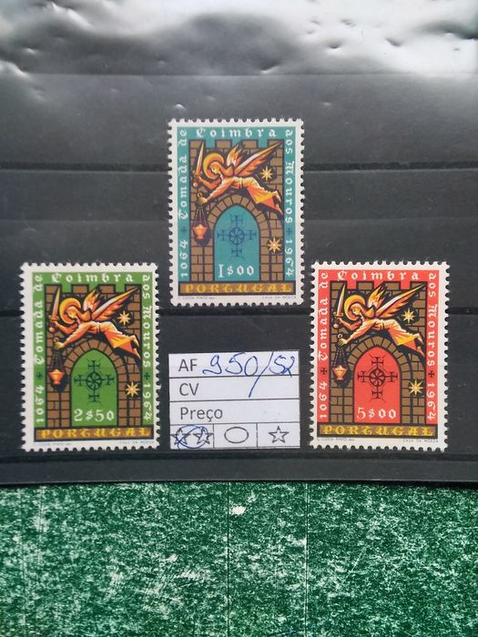 1965 9° Cent. Tomada Definitiva Aos Mouros Cidade Coimbra MNH **