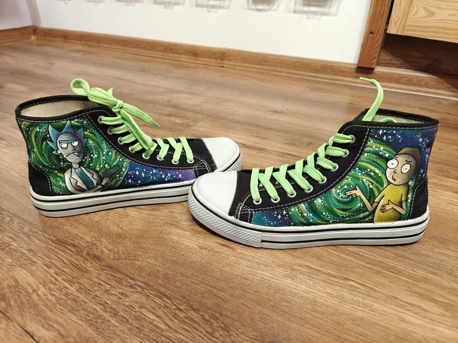 Trampki Custom "Rick and Morty". Roz. 43