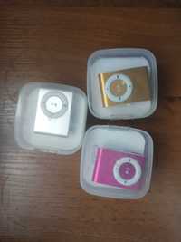 MP3 плеер + картридер microSD металлический, на клипсе, USB Мп3