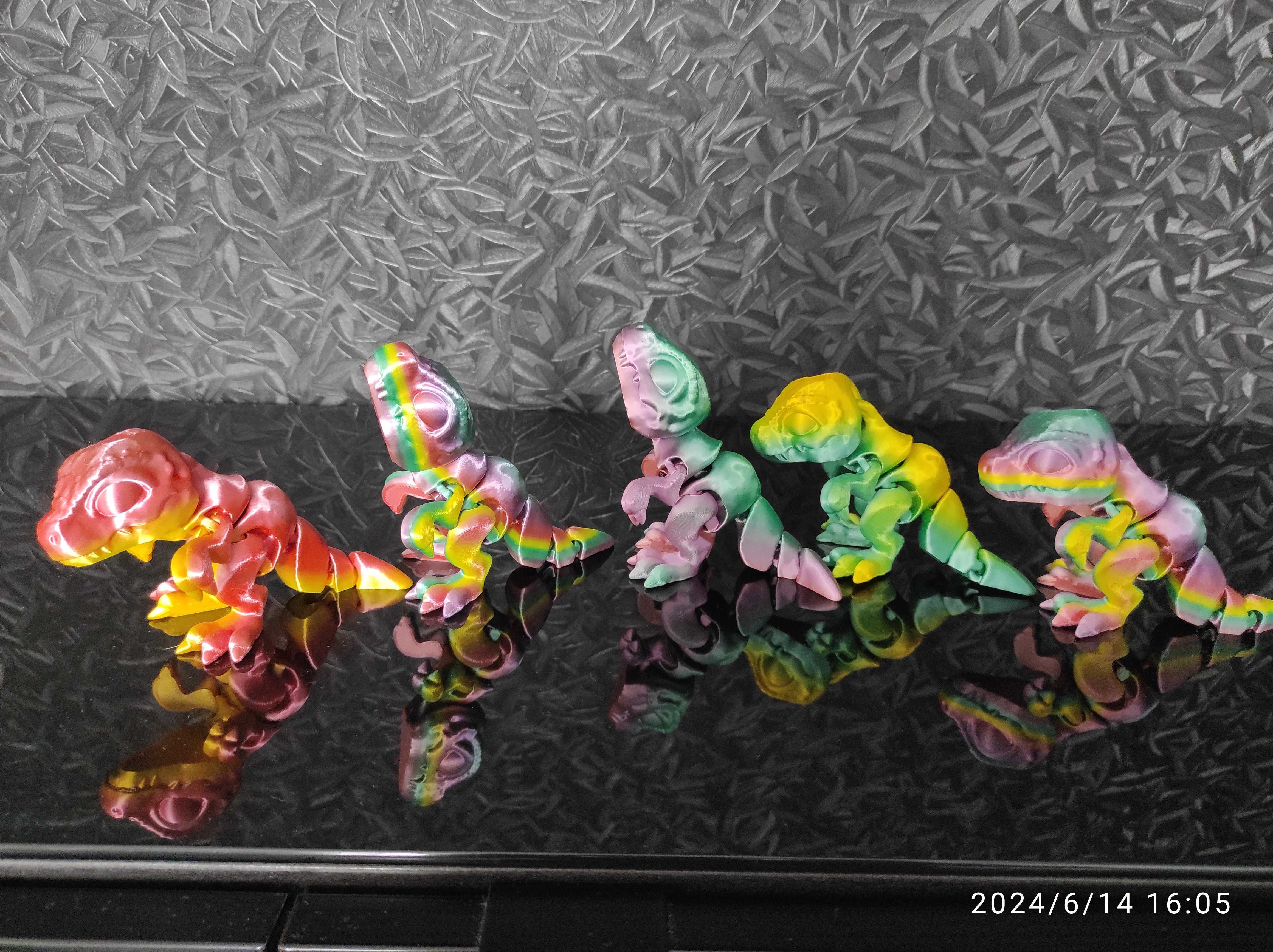 Mini T-REX, figurka, przegubowy - wydruk 3D