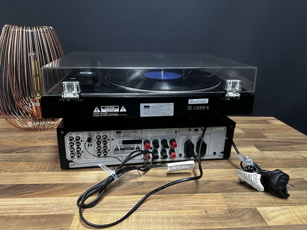 Zestaw Audio Sansui P-D15 , TU-D33X, AU-G33X-gramofon,tuner,wzmacniacz