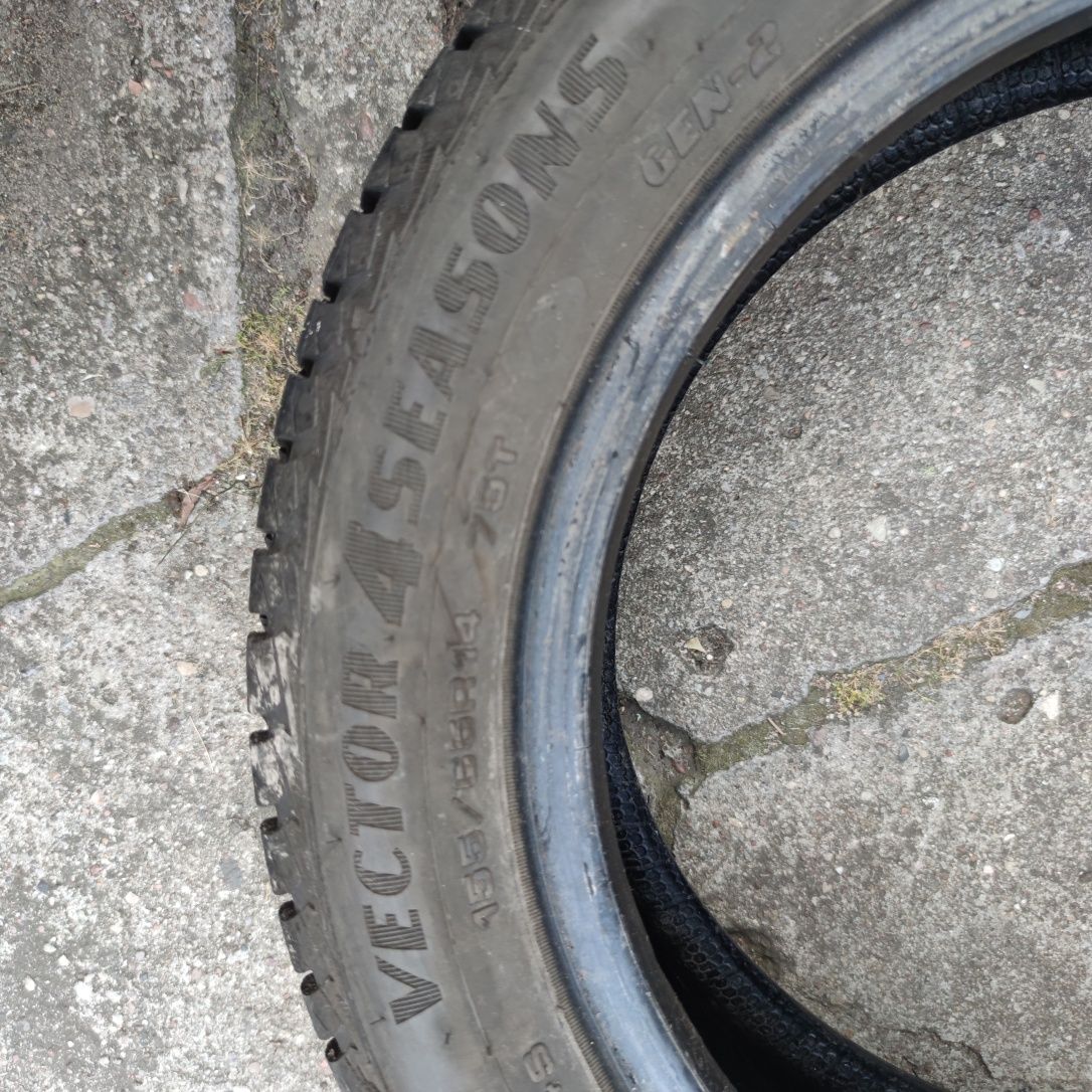 opony caloroczne 155x65x14 GOODYEAR 2szt 200zł 2016r