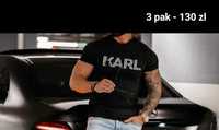 Koszulki męskie Karl, EA, Dolce Gabbana - 3 pak