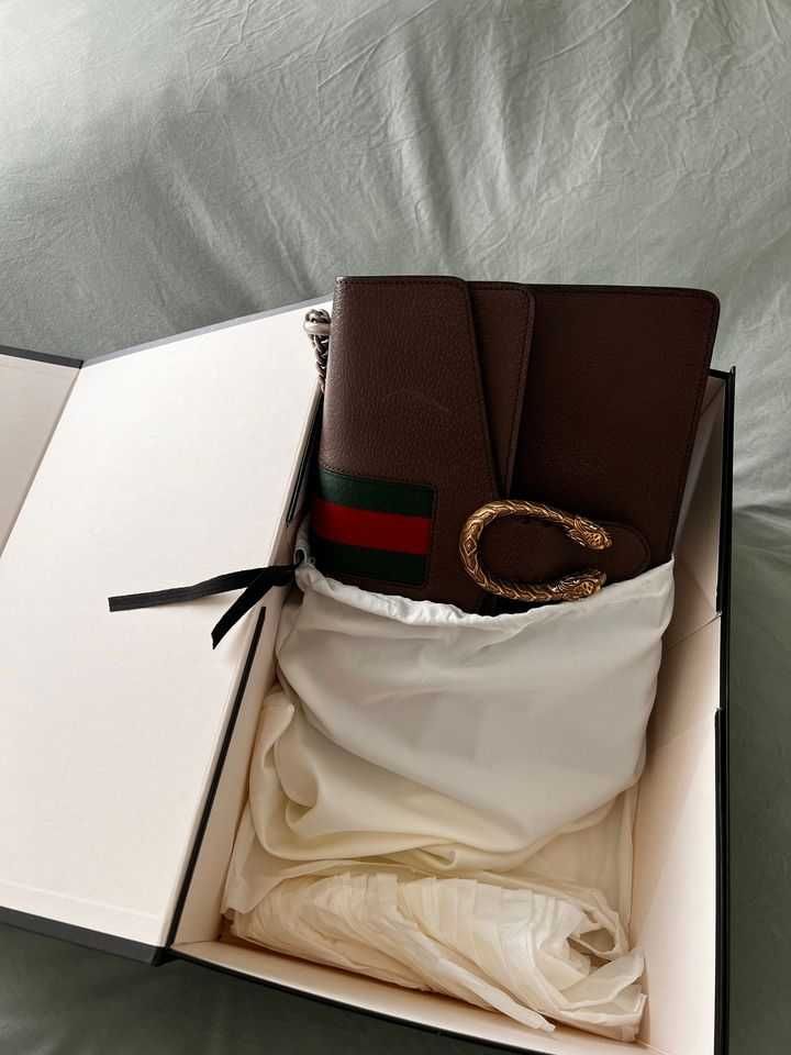 Mala Original GUCCI Dionysus Web Castanha