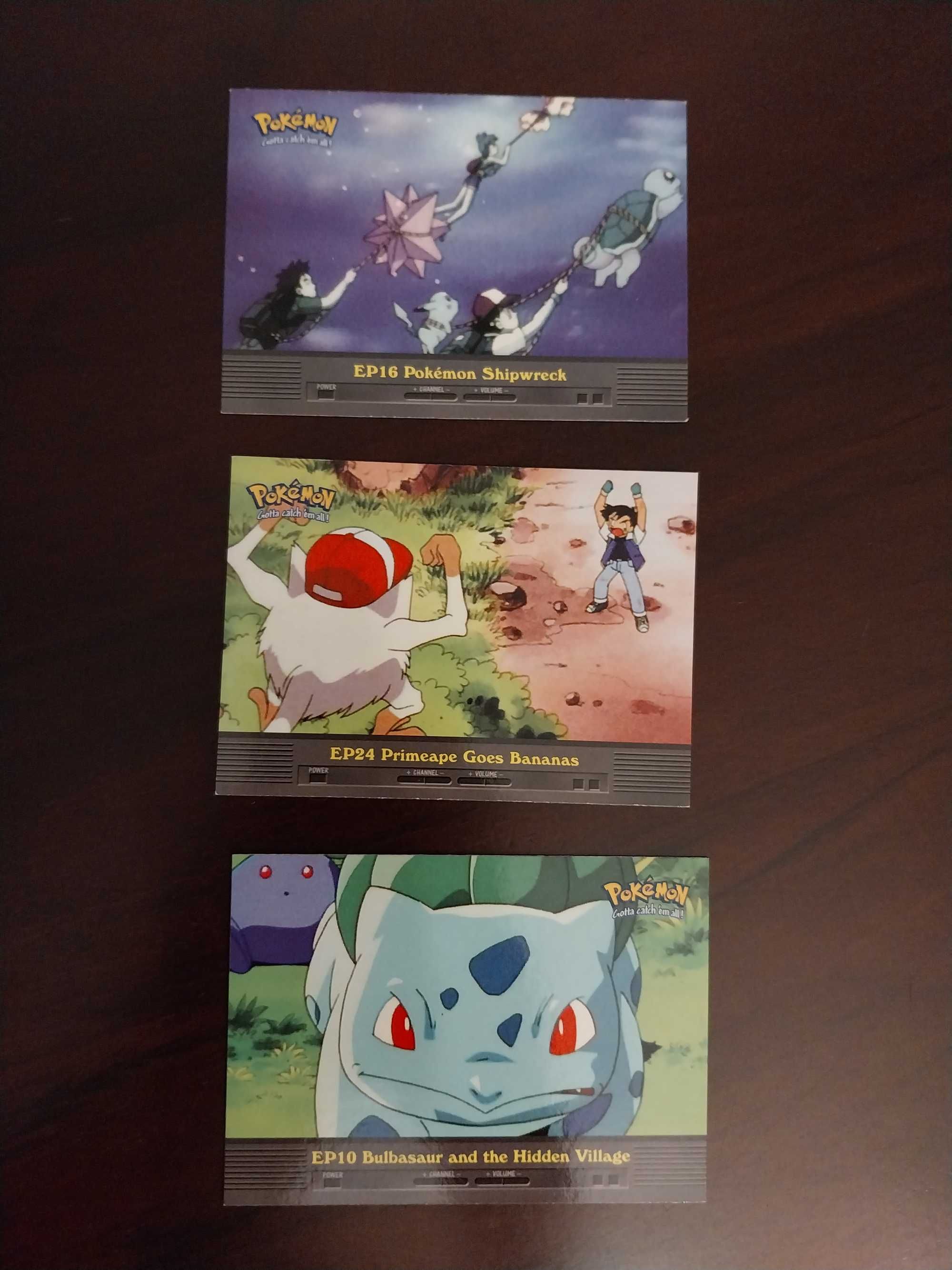 Lote 3 cartas Pokemon TV Animation Edition