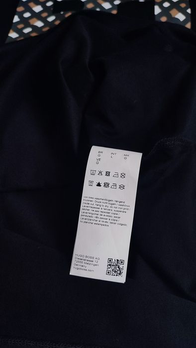 Футболка HUGO BOSS Tessler Slim fit big logo black (Розмір M)