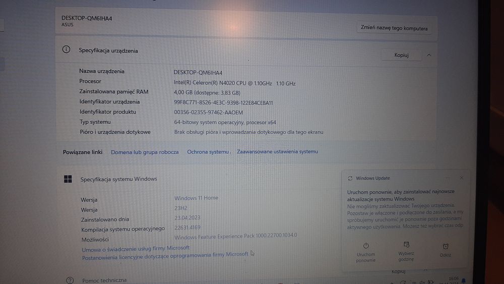 Notebook Asus  L510MA-WB04
