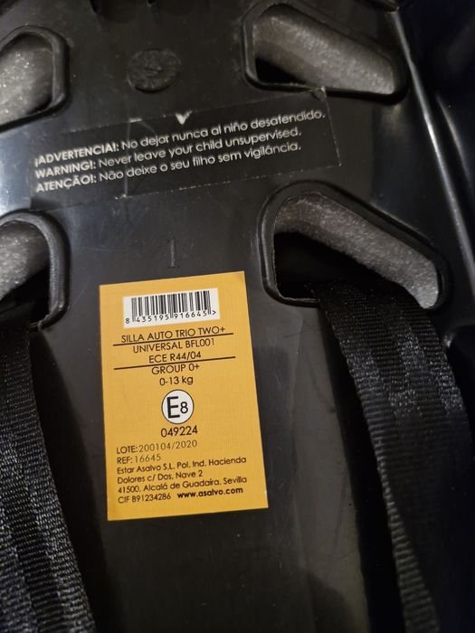 Babycoque ovo assalvo two+_ compatível com automóvel e carrinho