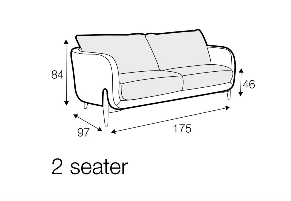 Sofa Sits Jenny - dwuosobowa