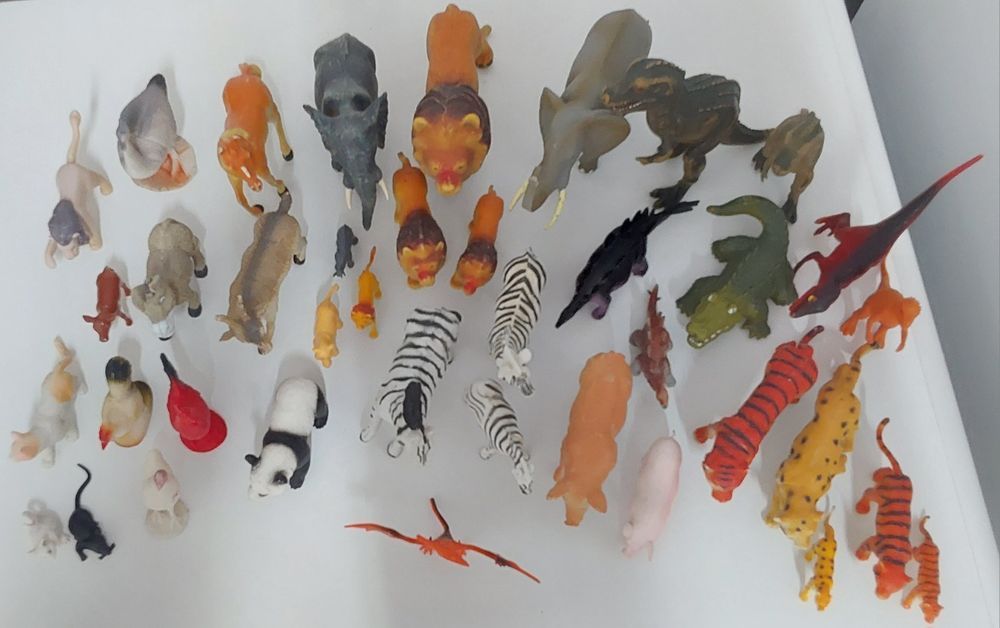 40 ANIMAIS MINIATURA SELVAGENS E DA QUINTA,BRINCAR.Casa,Quarto,Garagem