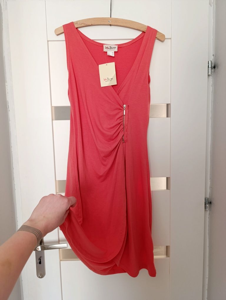 Sukienka damska, letnia, różowa, kobieca, 36, 38, S, M, John Baner