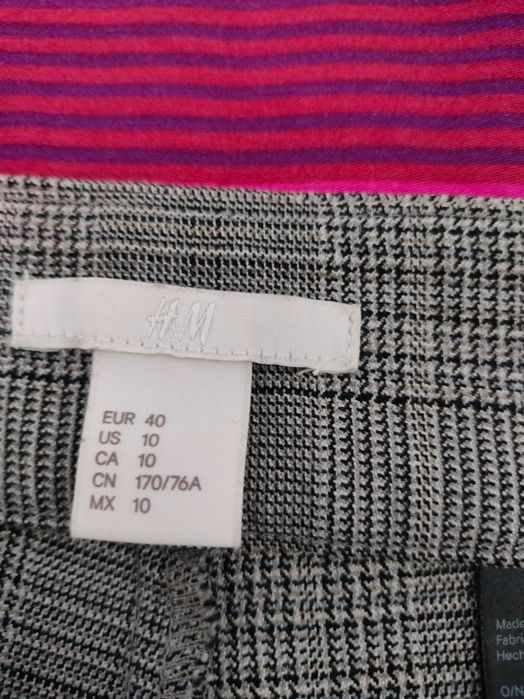 Spodnie damskie w kratkę H&M