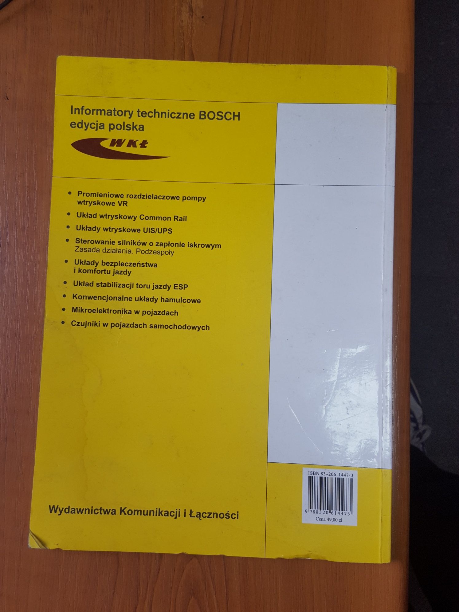 Książka Czujniki w pojazdach samochodowych BOSCH