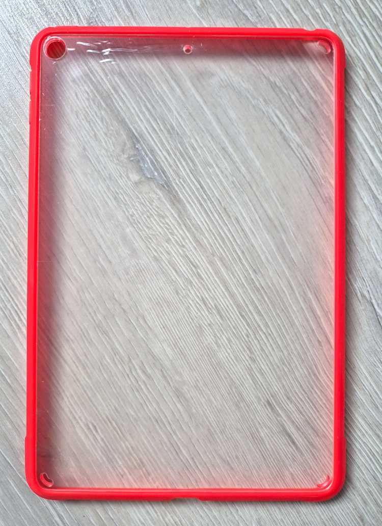 Etui Case Obudowa Do iPada Mini5 Przezroczysty+czerwony