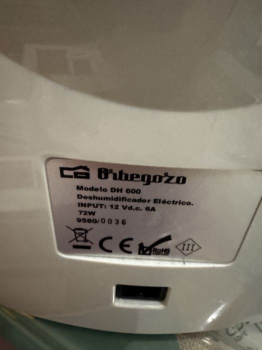 Desumidificador ORBEGOZO DH600 (0.6 L|dia)