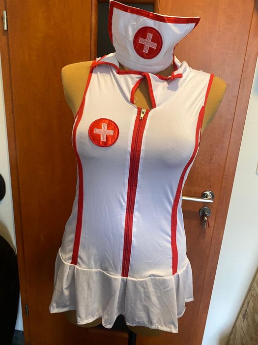 Strój seksowna pielęgniarka Halloween nr 5 S/M