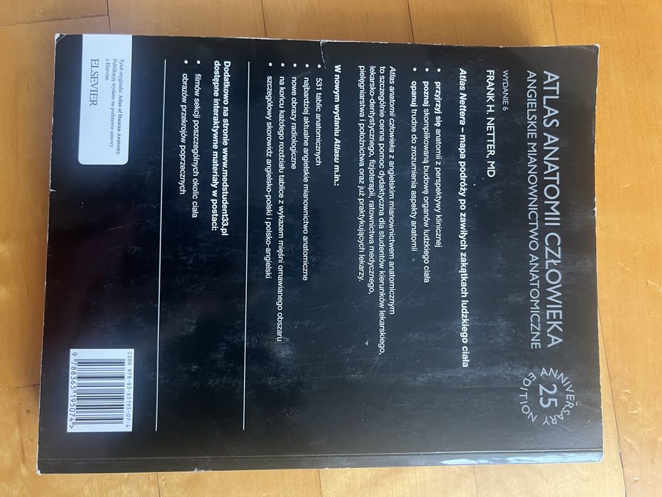 Atlas anatomii człowieka Netter po angielsku