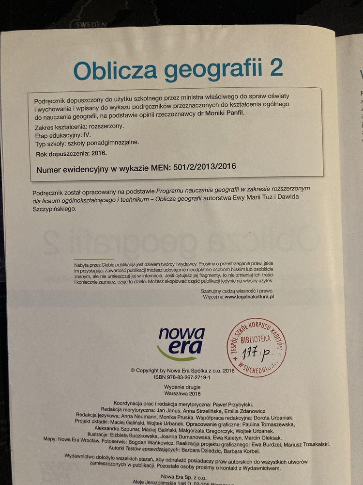 Oblicza Geografi 2 zakres rozszerzony