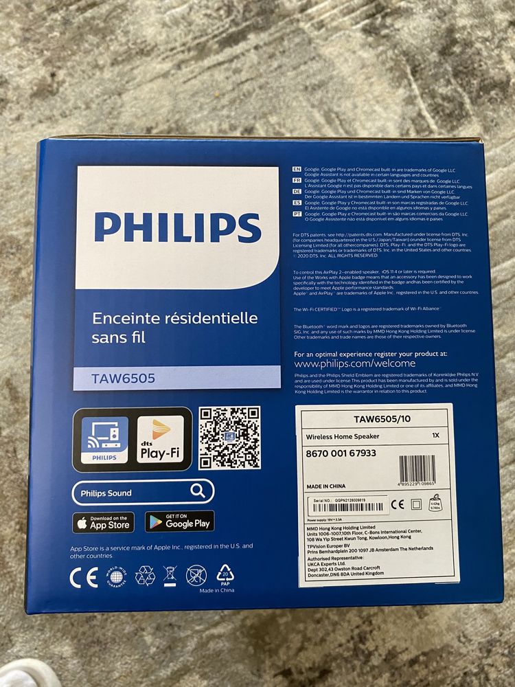 Philips TAW6505 glosnik domowy wifi bluetooth