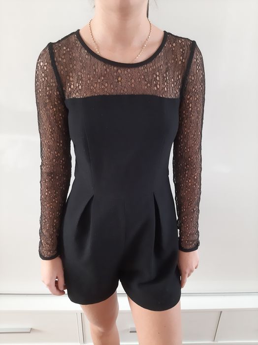 Kombinezon czarny krótki