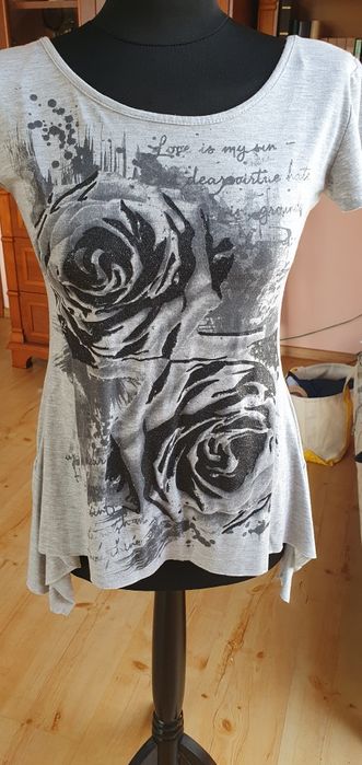 Bluzka na lato z baskinką