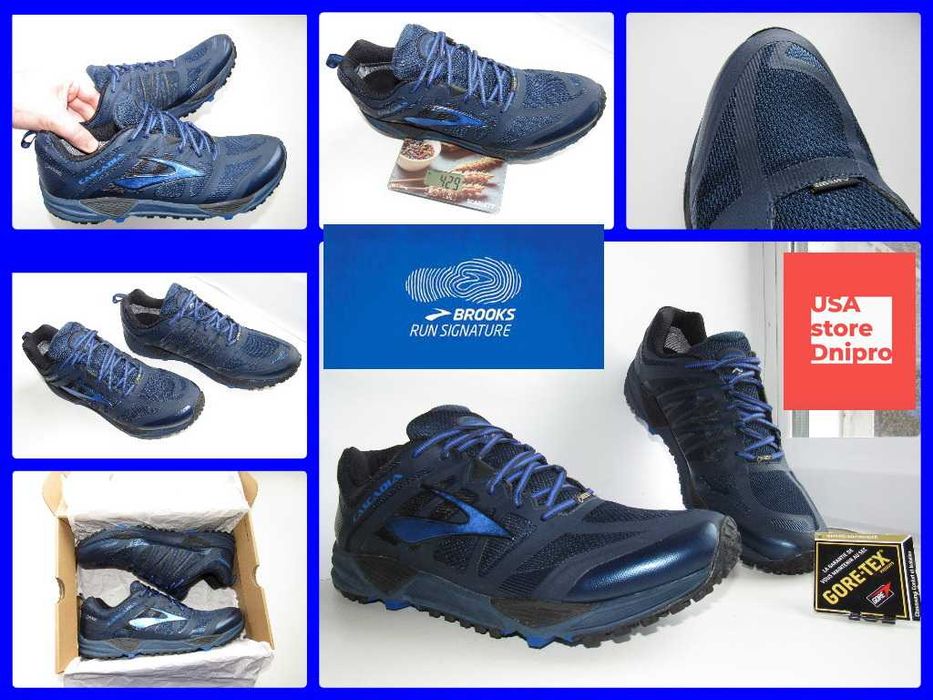 Мембранные, трейловые кроссовки Brooks Cascadia 11 M GTX р. 46 (30см)