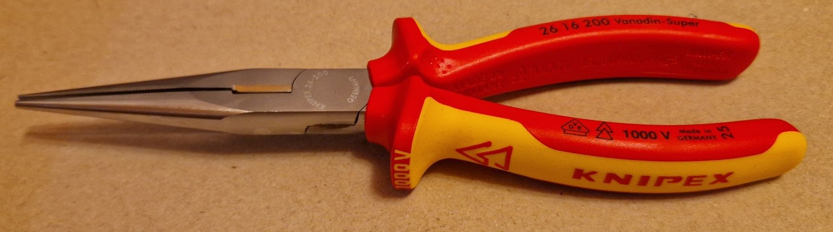 szczypce tnące półokrągłe - KNIPEX - izolowane 1000V 200 mm